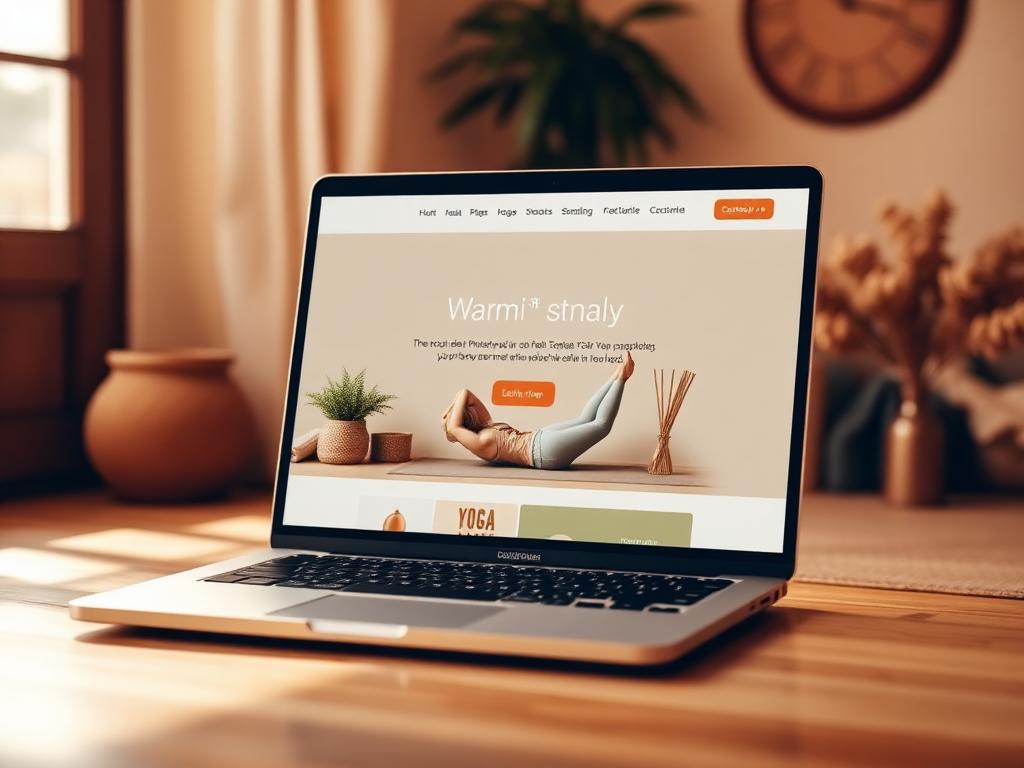 Warm Studio Yoga — website preview